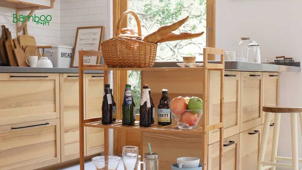 Bamboo Kitchen Shelf