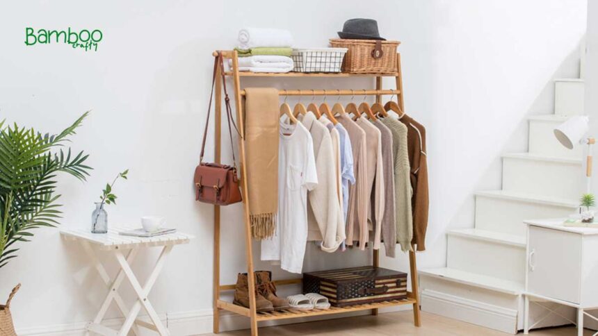 Bamboo Clothes Rack: Stylish, Eco-Friendly Organization Solution