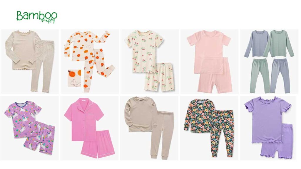 Girls bamboo pajamas Stylish Designs And Variety