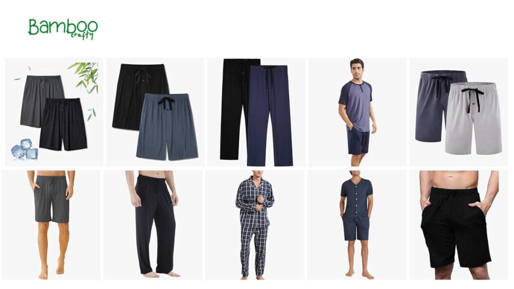 Men's Bamboo Pajamas  Style And Design Options