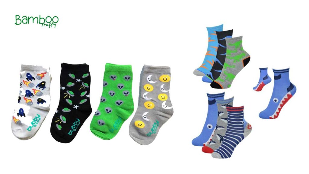 bamboo kids socks style and design